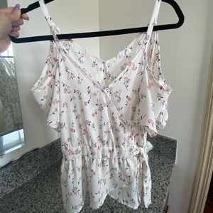 Floral off shoulder blouse